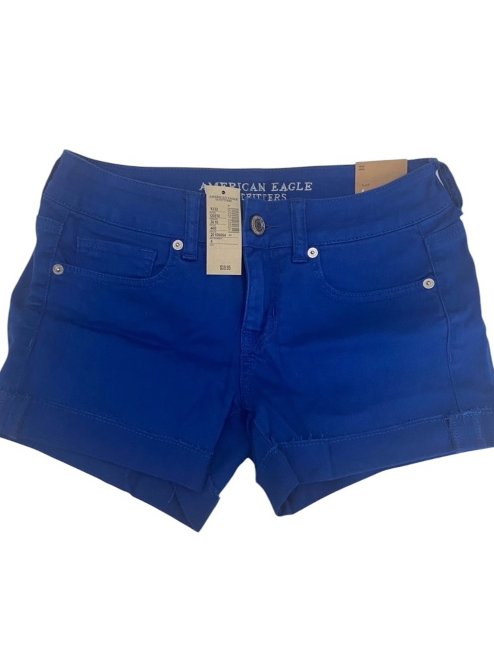 NWT AMERICAN EAGLE BRIGHT BLUE SHORTS SIZE 4